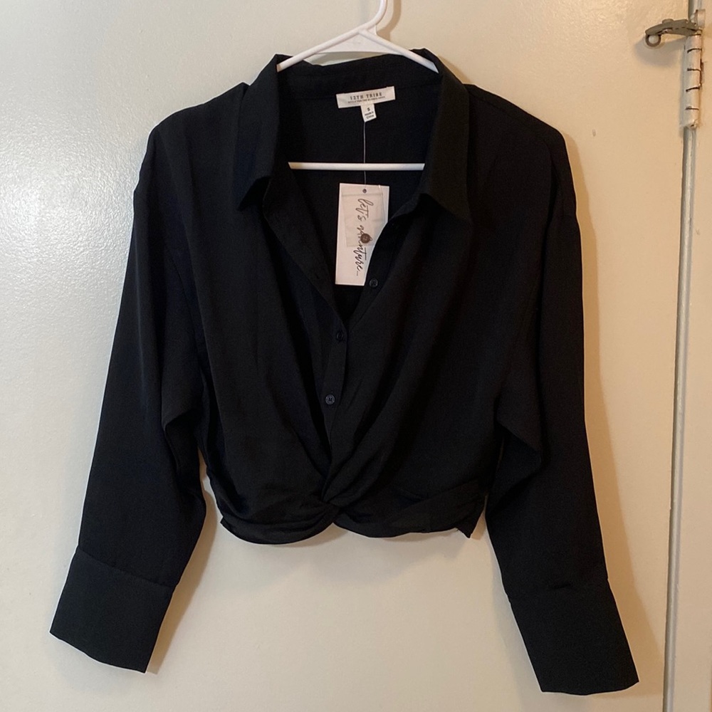 Mindless Black Button Up